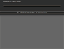 Tablet Screenshot of creanaturactiva.com